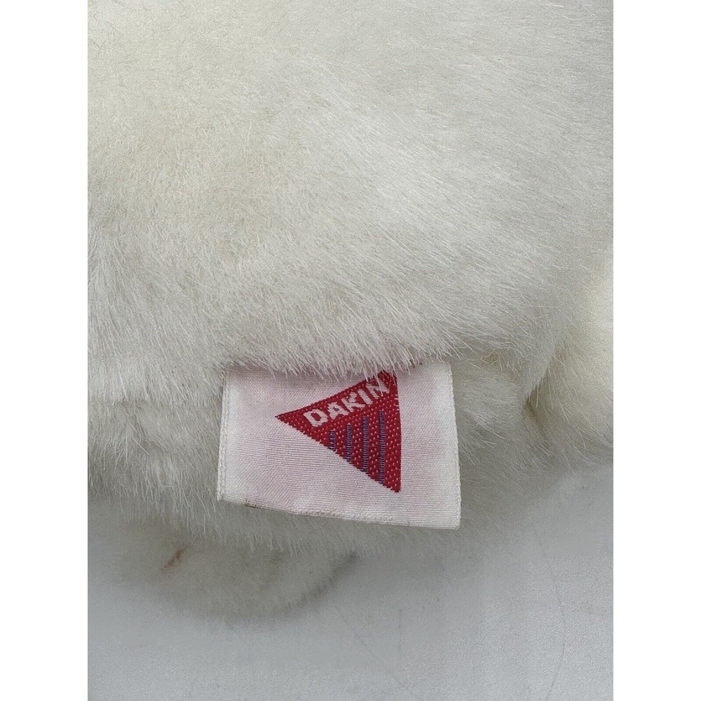 Vtg 1992 Dakin Bunny Rabbit Plush Stuffed Animal‎ Floppy Satin Ears Heart Easter - Picture 9 of 10